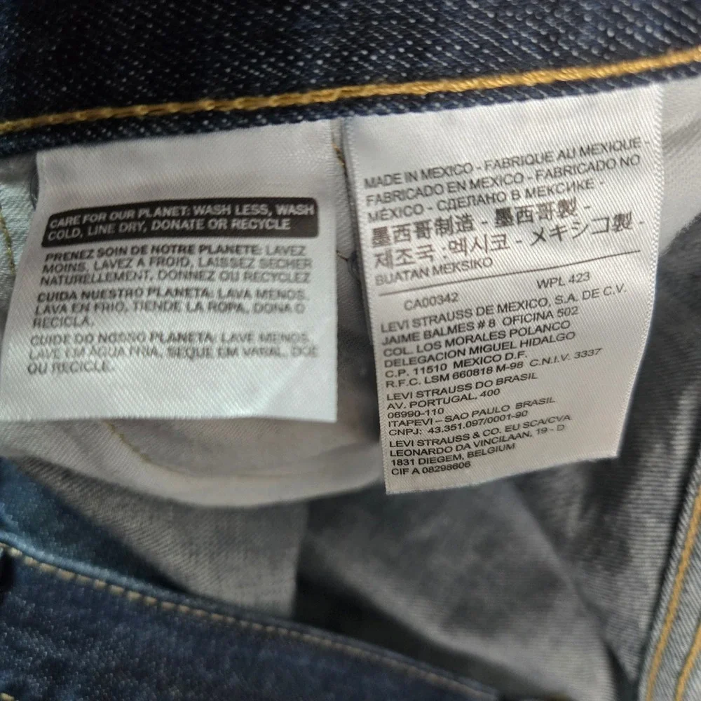 Levi's 559 Relaxed Straight Jeans Mens 44x30.5 Dark Wash Blue Denim 01559-0004